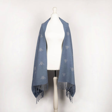 Super Soft Jacquard scarf with Busy Bee Pattern
