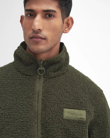 Barbour Men's Reversible Fleece Jacket in Fern