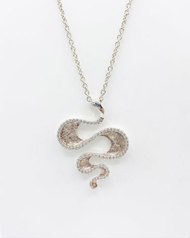 Unique & Co. Zirconia Snake Necklace - MK742