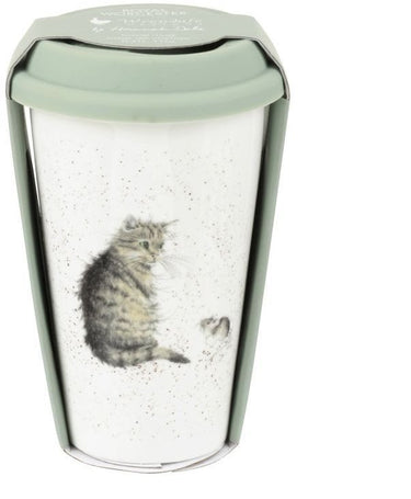 Wrendale Designs Cat Travel Mug with Silicone Lid