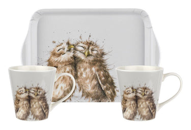 Wrendale Designs Mug and Tray Set - Owl