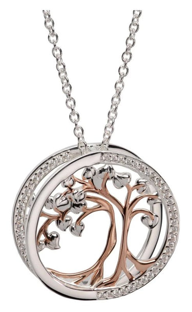 Unique & Co. 3D Rose Gold Tree Of Life Necklace - MK781