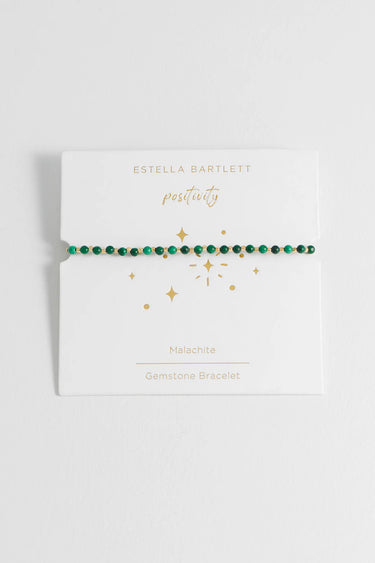 Estella Bartlett Wellness Malachite Amelia Bracelet