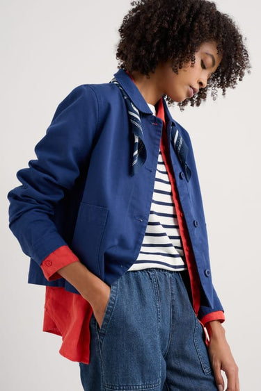 Seasalt Coombe Lane Jacket in Washed Marine