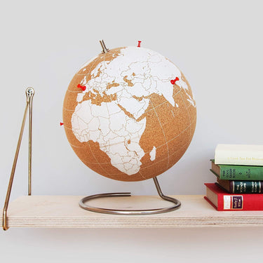 Small White Cork Globe