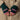 Black & Beech Feminist Fingerless Mittens – Forest Green & French Rose