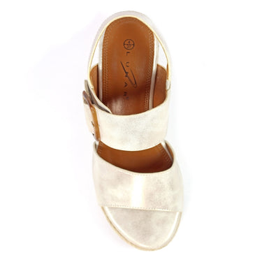 Lunar Rochester Beige Wedge Sandal