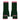 Black & Beech Feminist Fingerless Mittens – Forest Green & French Rose