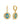 Xuxa Full Pave CZ Evil Eye Hoop Earrings