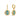 Xuxa Full Pave CZ Evil Eye Hoop Earrings