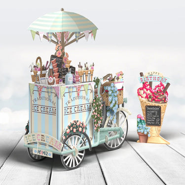 The ice-cream vendor - 3D pop-up greetings card