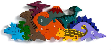 Number Dinosaur Row Jigsaw Puzzle