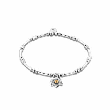 Clogau Gold Daffodil Bead Bracelet 3SBBR14S