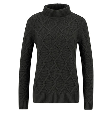 Barbour Burne Roll Neck Knitted Jumper in Olive