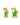 Xuxa Fluro Green Star CZ Earrings