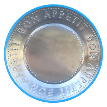 TALKING TABLES BLUE STEEL PLATE