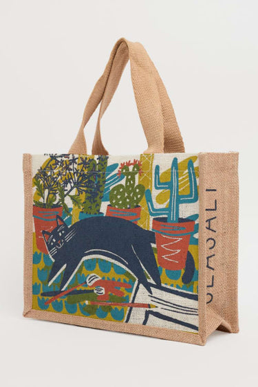 Seasalt Cute Jute Artist's Cat Chamomile Bag