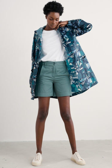 Seasalt Pack-It Waterproof Jacket in Marine Forms Lake