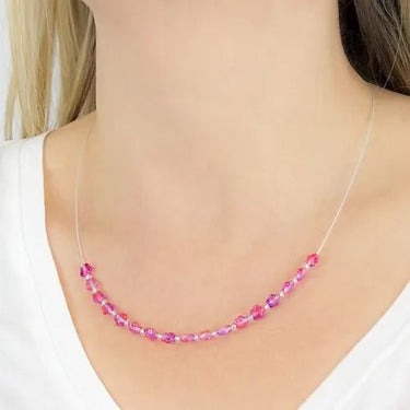Carrie Elspeth Twinkles Links Necklace - Pink/Purple