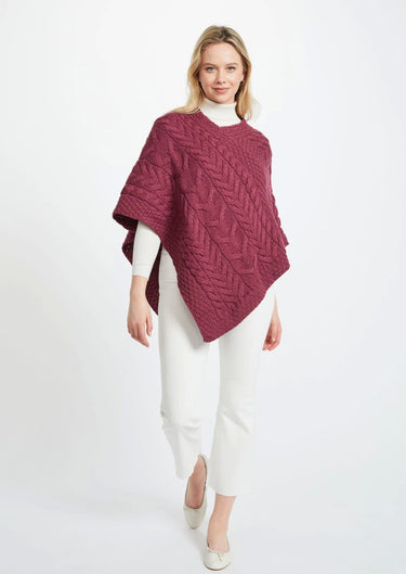 Aran Woollen Mills Triangular Wool Poncho