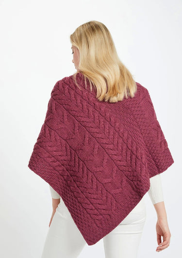 Aran Woollen Mills Triangular Wool Poncho