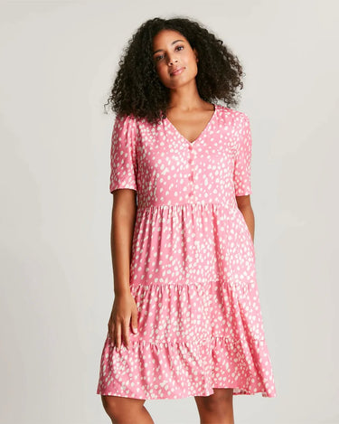 Joules Mara Dress 'Pink Spot'