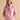 Joules Burnham Cotton Funnel Neck Quarter Zip Sweatshirt in Pink