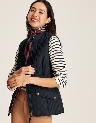 Joules Classic Minx Gilet in Dark Navy