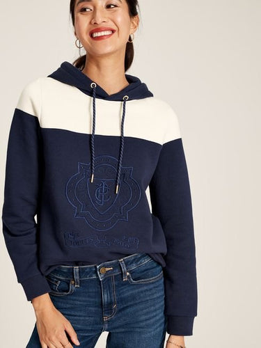 Joules Alexa Embroidered Hoodie - Navy Blue