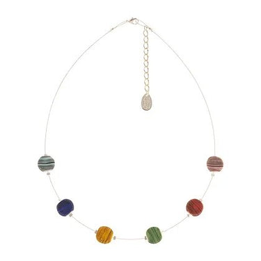 Carrie Elspeth Rainbow Strata Spaced Necklace