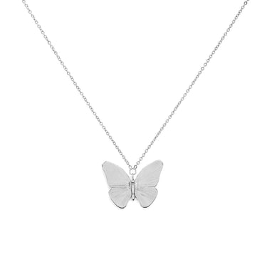 Olivia Burton Butterfly Silver Necklace