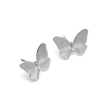 Olivia Burton Butterfly Silver Stud Earrings