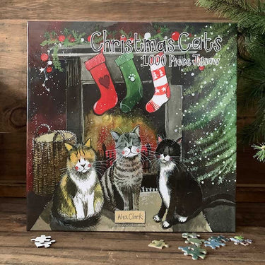 Alex Clark Christmas Cats 1000 Piece Jigsaw Puzzle