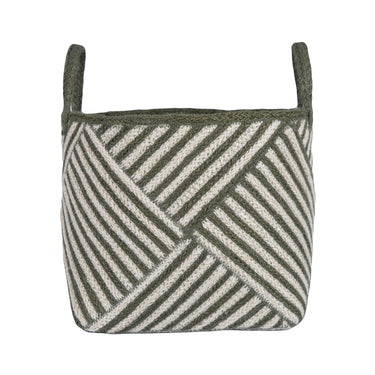 The Braided Rug Zebra Basket - Large