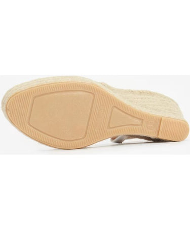 Barbour Lucia Leather Espadrille Wedge Sandals
