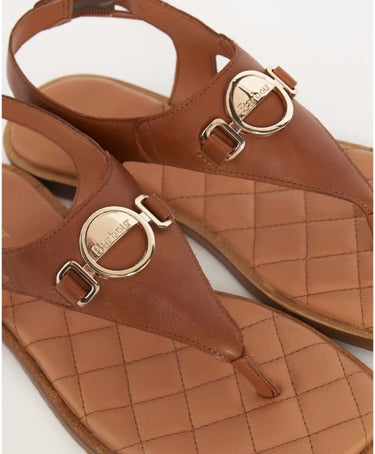 Barbour Vivienne Leather Toe-Post Sandals