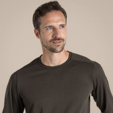 Craghoppers Men's NosiLife Abel Long Sleeved T-Shirt in Woodland Green