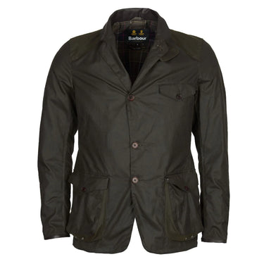 Barbour Beacon Wax Sports Jacket in Olive