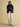 Joules Hadlow Showerproof Padded Coat with Hood in Navy