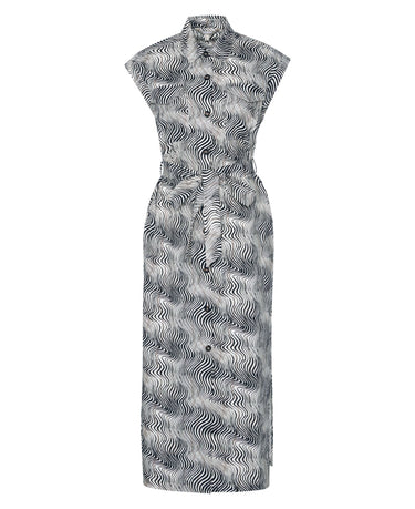 Barbour Romy Maxi Dress in Monochrome Print