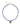 Xuxa Blue Natural Stones & Embellished Coin Charm Evil Eye Pendant