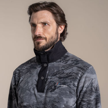 Craghoppers Men's Dewlish II Overhead Fleece in Dark Iron Print