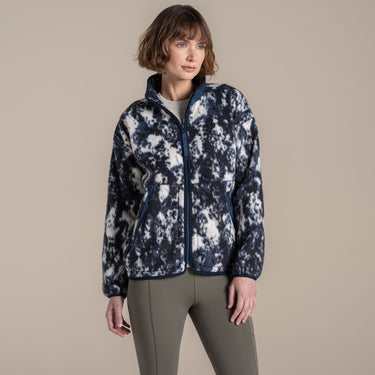 Craghoppers Women's Dante Full Zip Fleece in Dark Sapphire Print