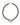 Xuxa Black Jade Stone Natural Beaded Charm Necklace