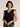 Brakeburn Clement Embroidered Sleeveless Blouse – Navy