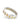 Xuxa White and Gold Diamond Pattern Metal Bracelet