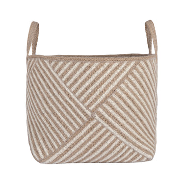 The Braided Rug Zebra Basket - Medium