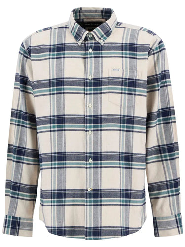 Barbour Dogwood Regular Checked Shirt in Ecru Marl