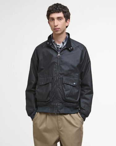 Barbour Men's Modern Royston Waxed Jacket in Navy