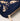 Elizabeth Scarlett Provençale Bee Velvet Everyday Pouch in Navy